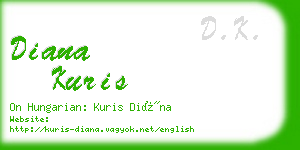 diana kuris business card